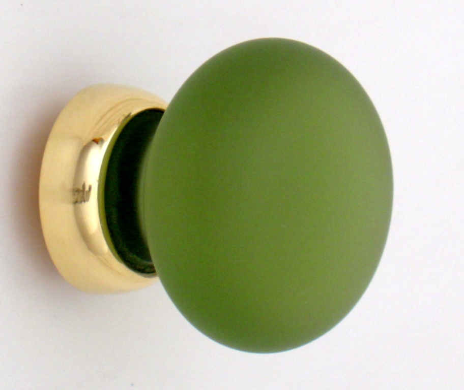 Frosted Smooth Glass Cupboard Knobs